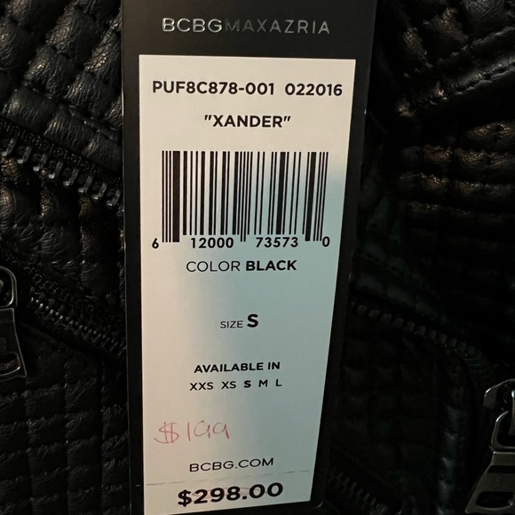 🖤 🆕 BCBG Maxazria Faux Leather Moto Vest - Picture 9 of 12